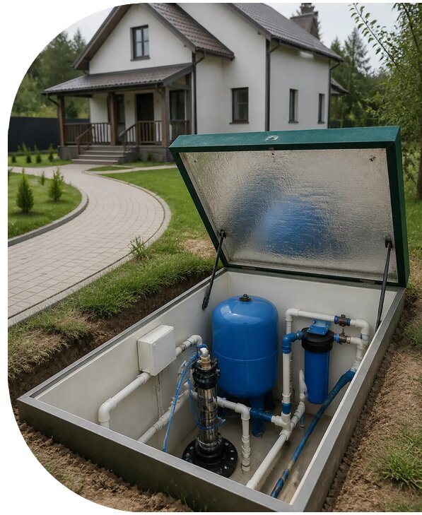 Автономное водоснабжение дома в Когалыме от 155070 р. | АПаруса-Кгл